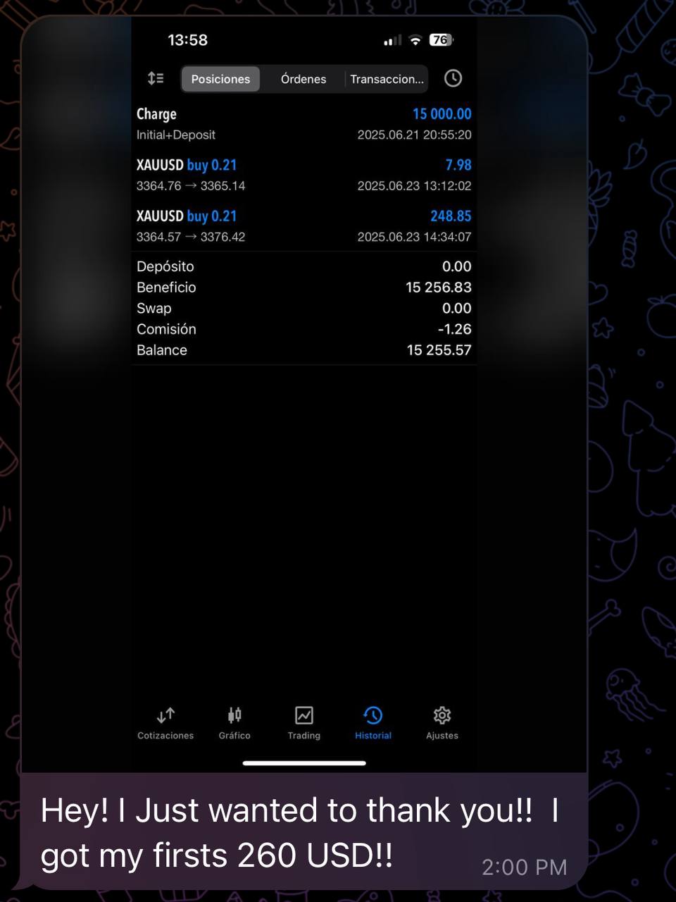 result screenshot